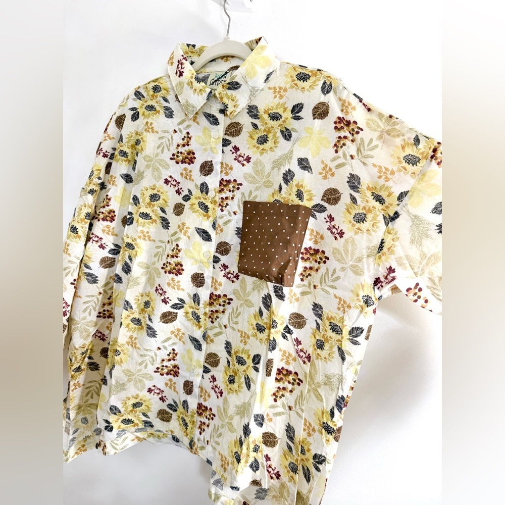 🌻 Jaded Gypsy Sunny Day Sunflower Button-Up Shirt 🌻
